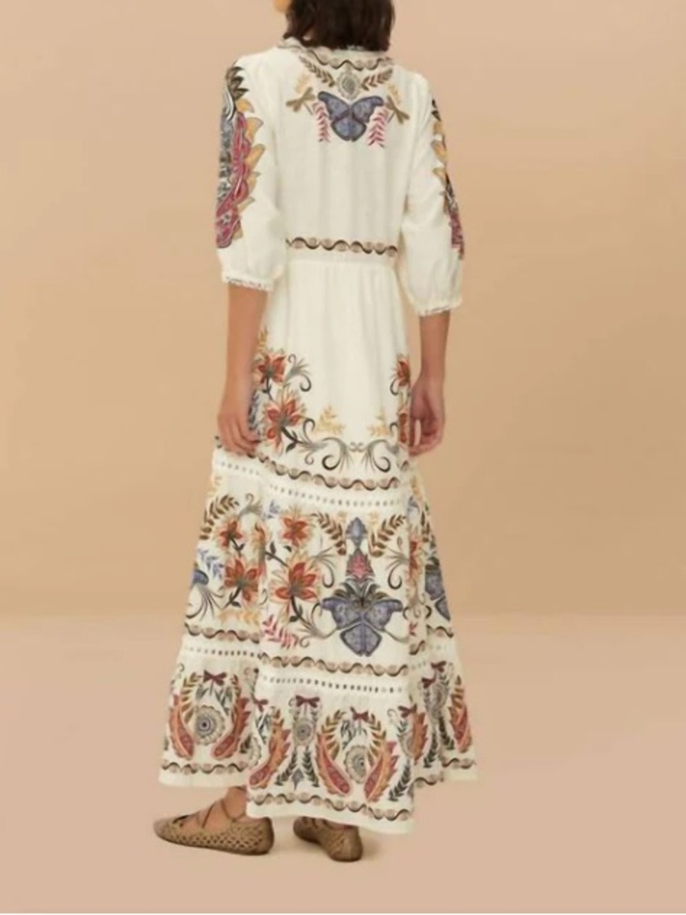 Farm Rio Boho Glam Floral Maxi Dress - Picture 2 of 5